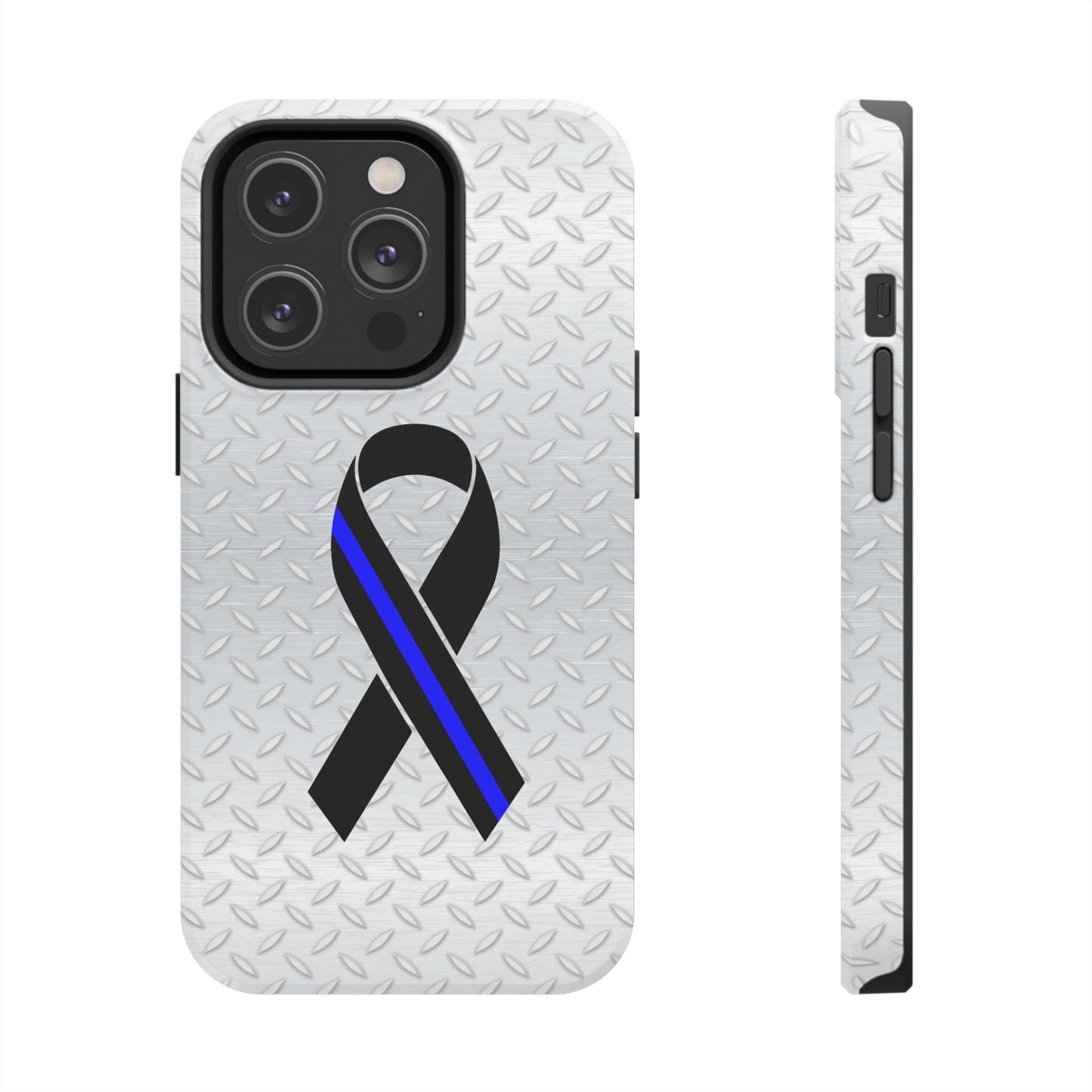 Blue Line Ribbon Tough Phone Cases