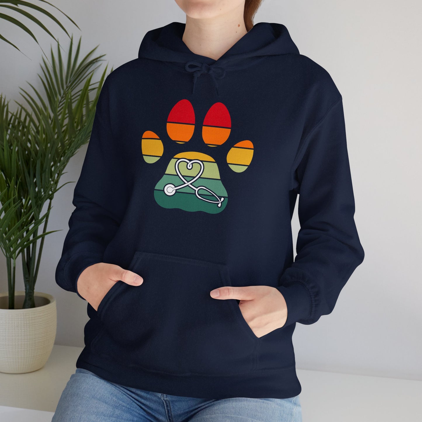 Retro Vintage Vet Tech Hoodie