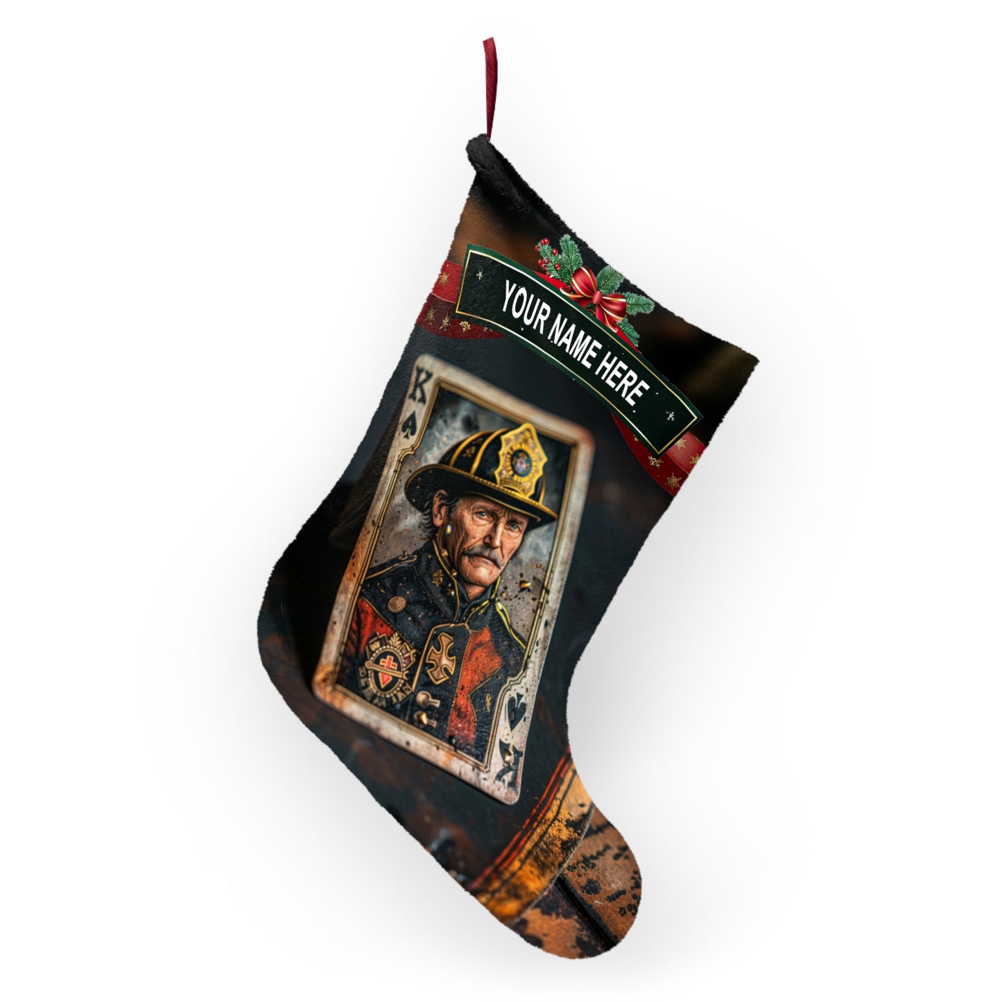 King of Spades Firefighter Stocking