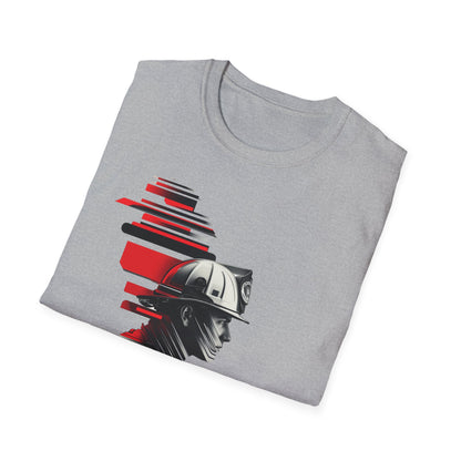 Firefighter Face Redline T-Shirt