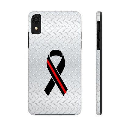 Red Line Ribbon Tough Phone Cases