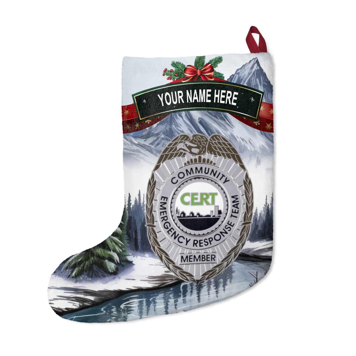 CERT Badge Scene Stocking