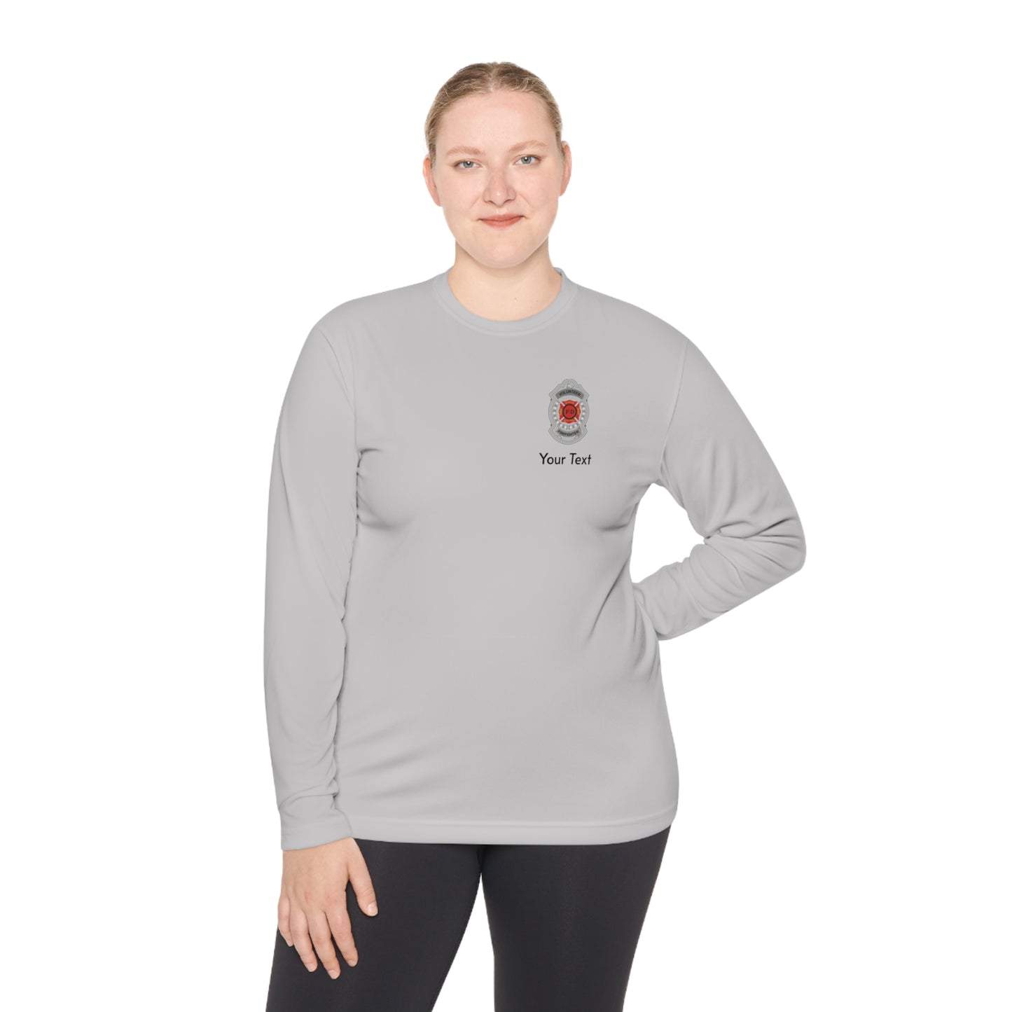 Volunteer Firefighter Badge Long Sleeve Tee