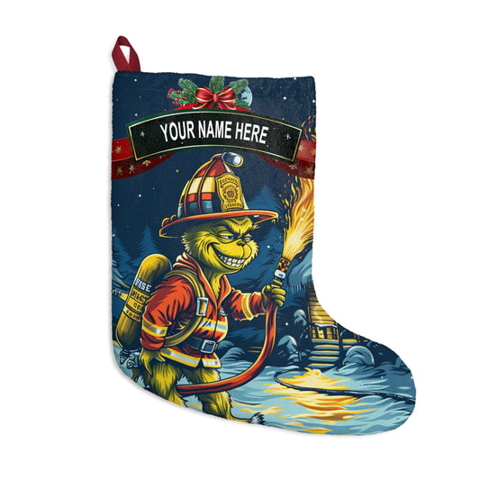 Mean Green Firefighter Stocking