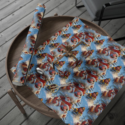 Tobogganing Wrapping Paper