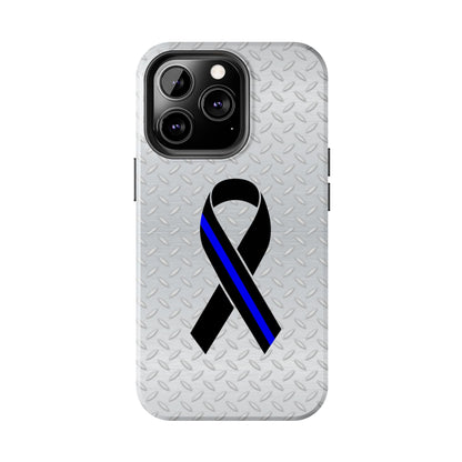 Blue Line Ribbon Tough Phone Cases