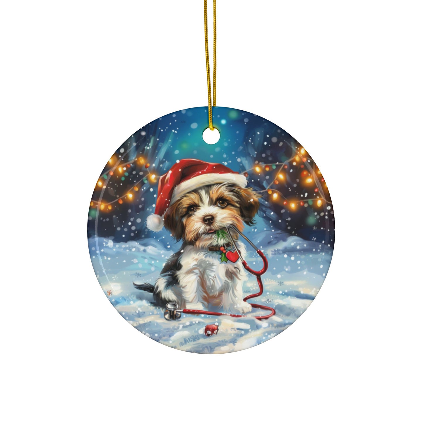 Puppy & Stethoscope Ornament