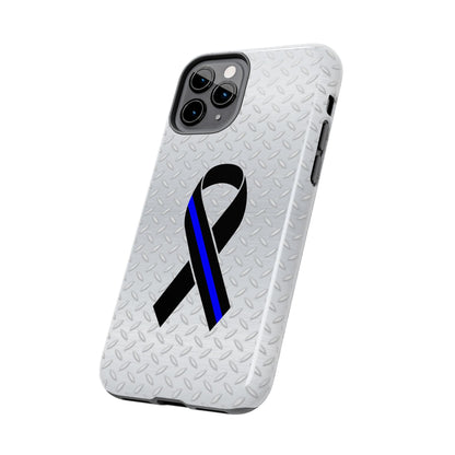 Blue Line Ribbon Tough Phone Cases