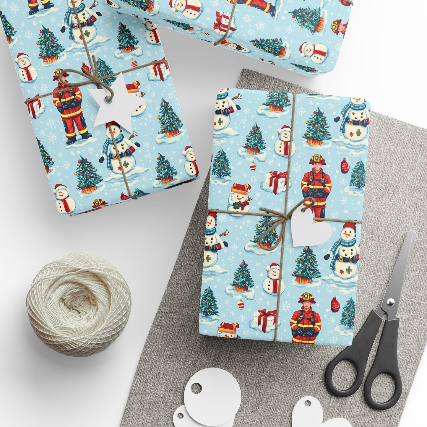 Firefighter Wrapping Paper