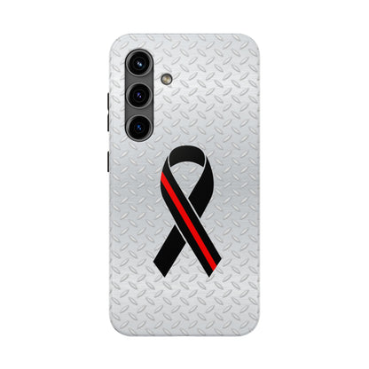 Red Line Ribbon Tough Phone Cases