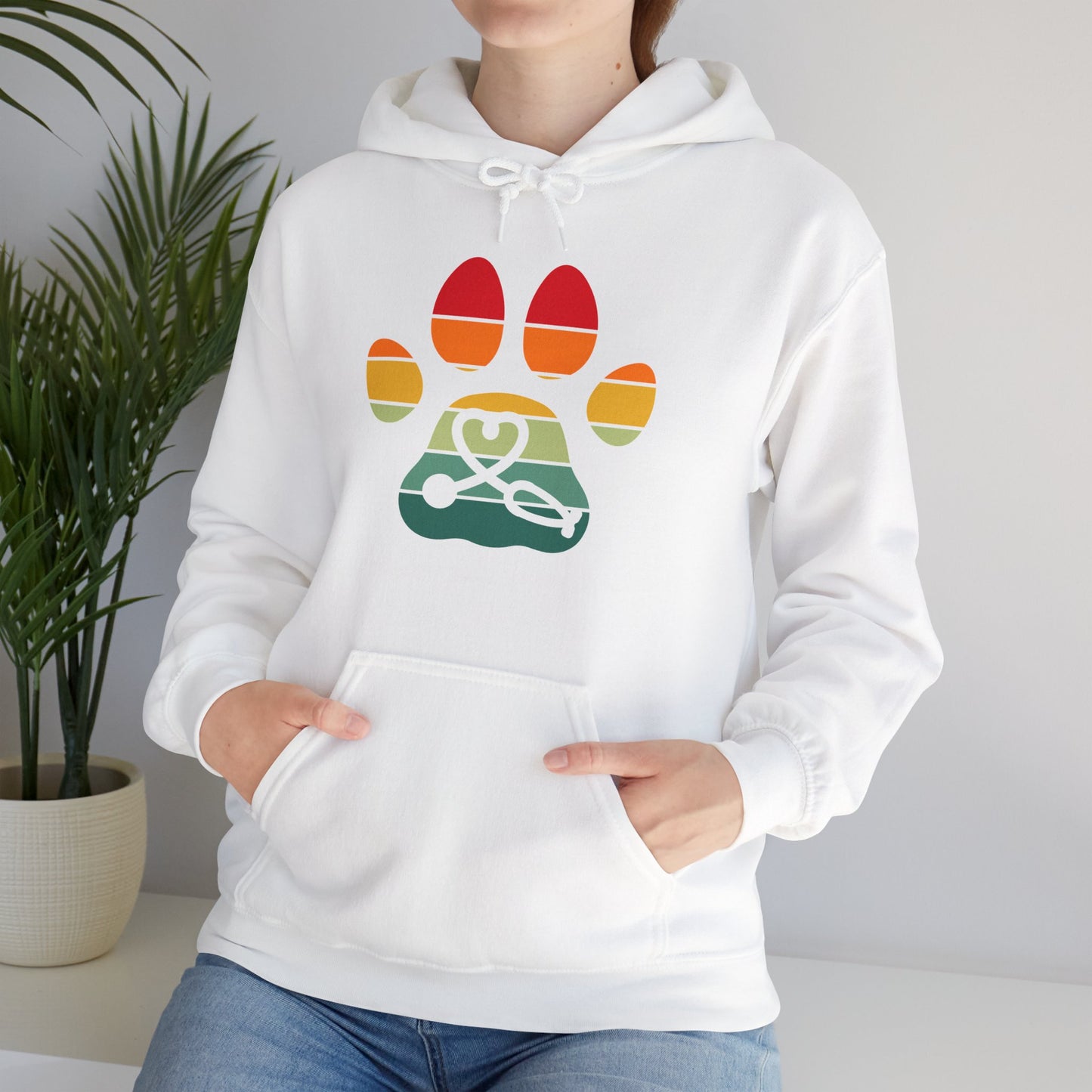 Retro Vintage Vet Tech Hoodie