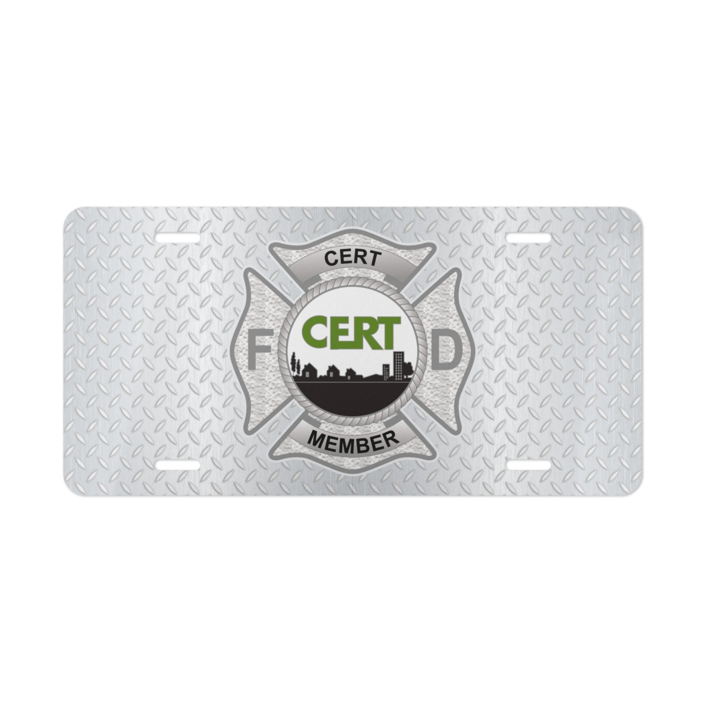 CERT FD License Plate