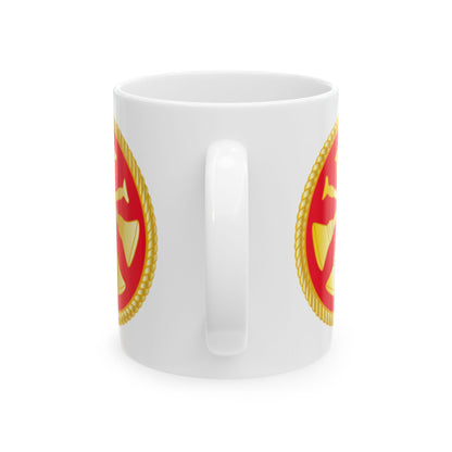 Rank - 4 Bugles - Red Mug