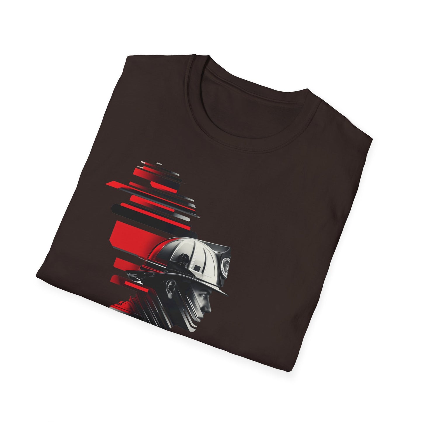 Firefighter Face Redline T-Shirt