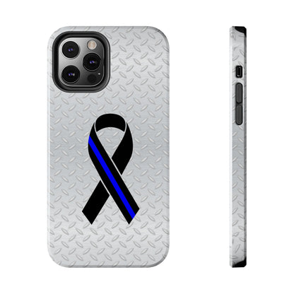 Blue Line Ribbon Tough Phone Cases