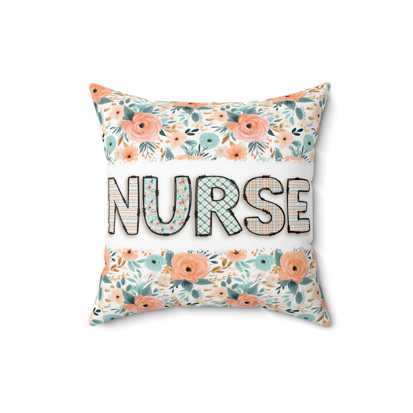 Nurse Floral Pillow