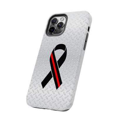 Red Line Ribbon Tough Phone Cases