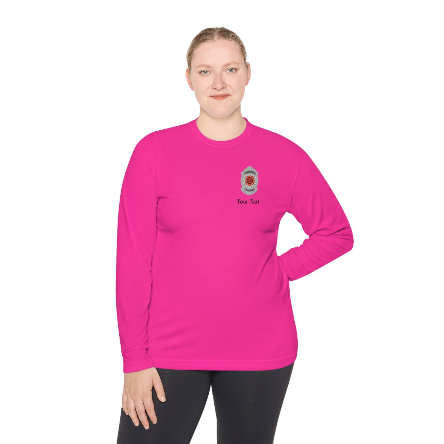 Volunteer Firefighter Badge Long Sleeve Tee