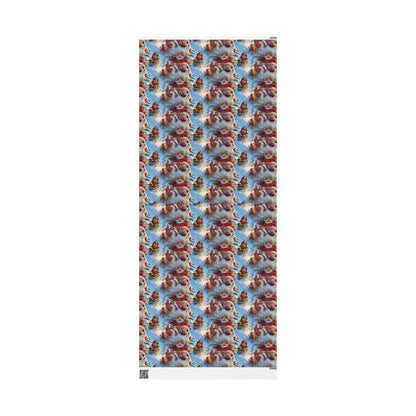 Tobogganing Wrapping Paper