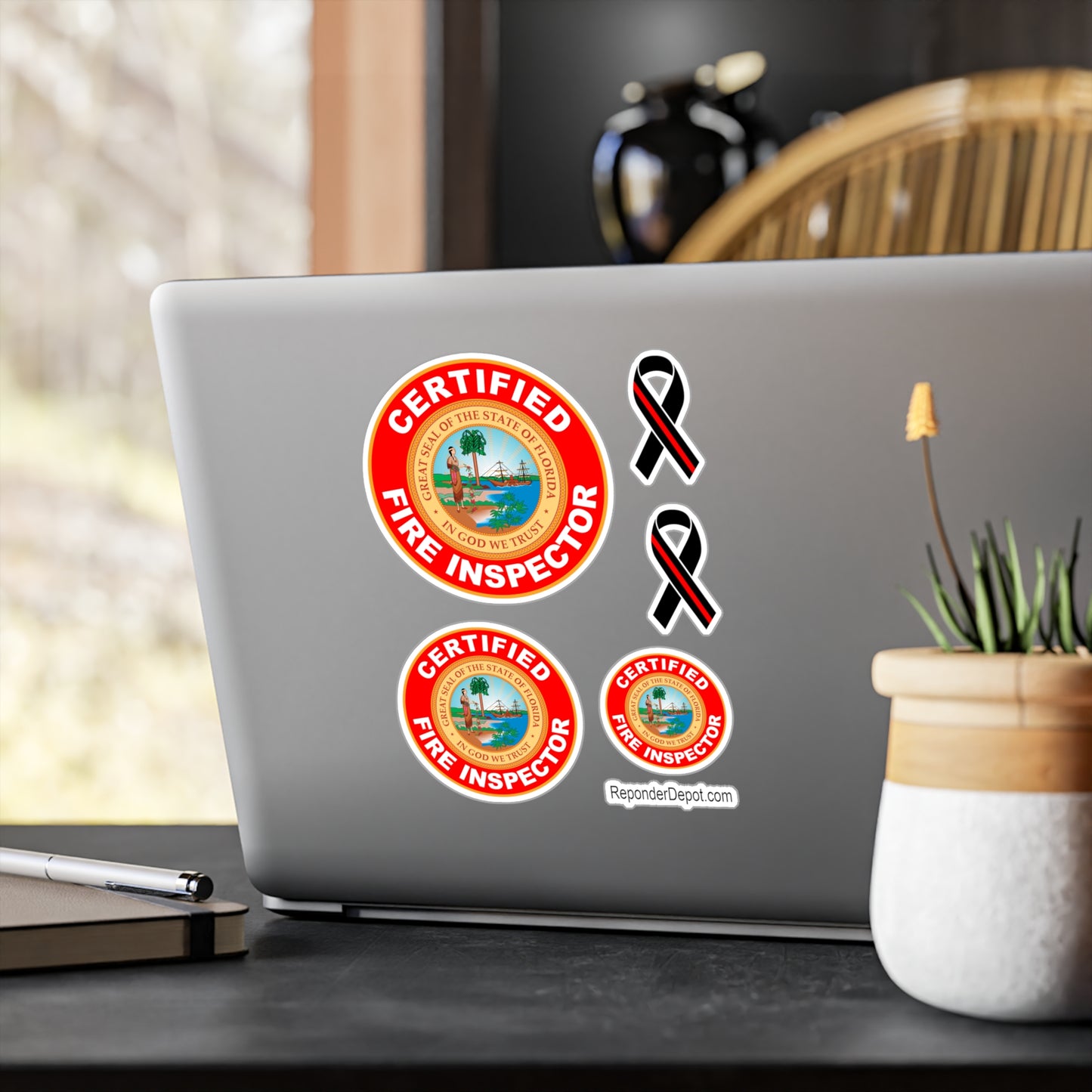 FL Certified Fire Inspector Decal Set