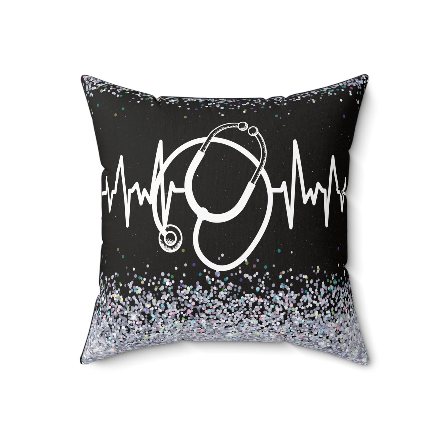 Stethoscope Black Pillow