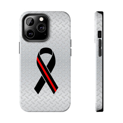 Red Line Ribbon Tough Phone Cases