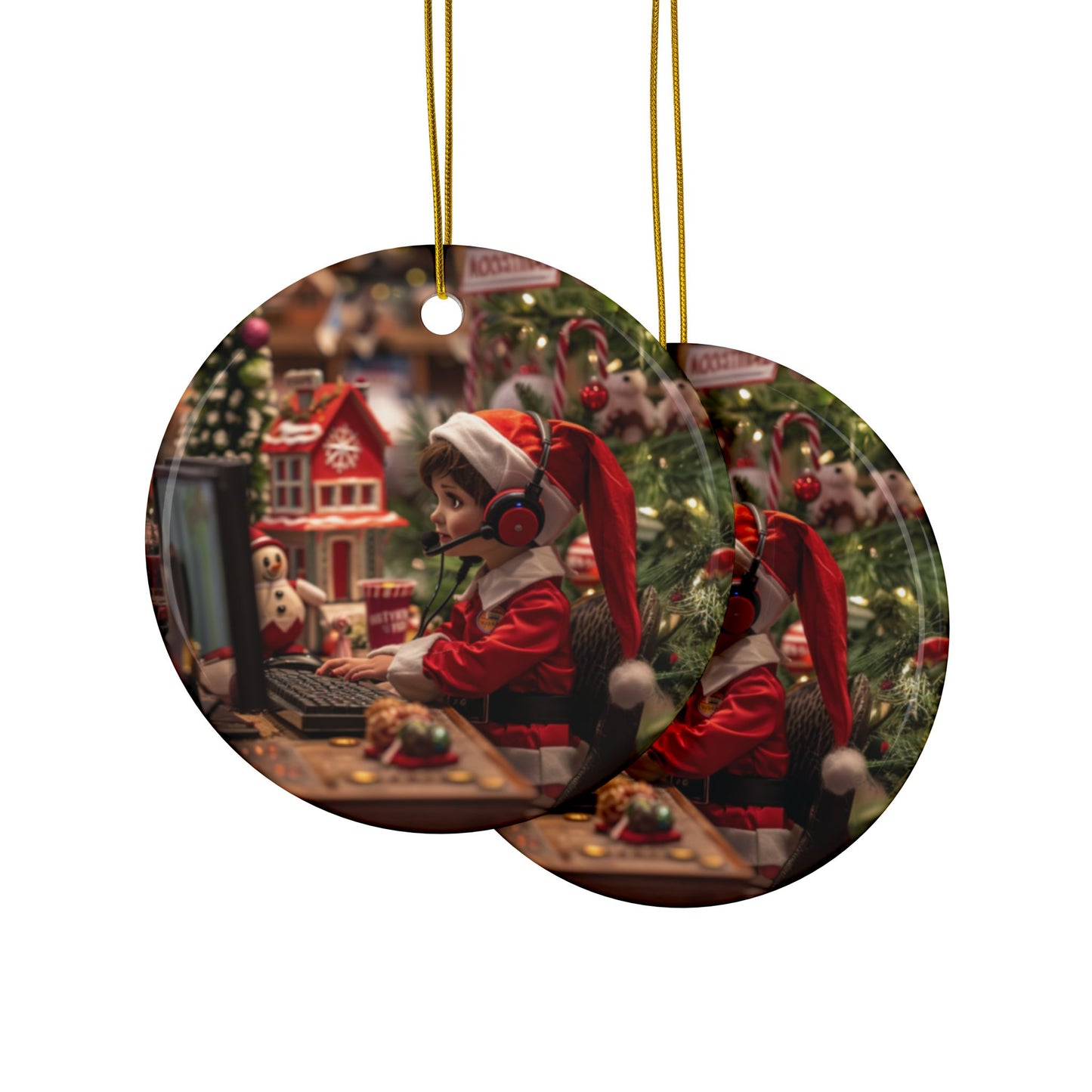 Elf Dispatcher Ornament