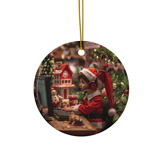 Elf Dispatcher Ornament