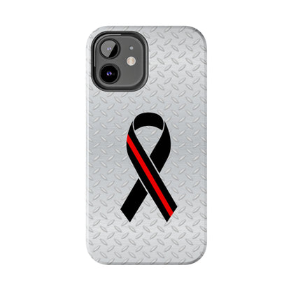 Red Line Ribbon Tough Phone Cases