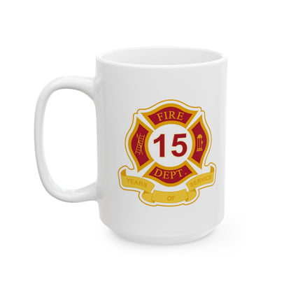 FD 15 Years of Service Mug