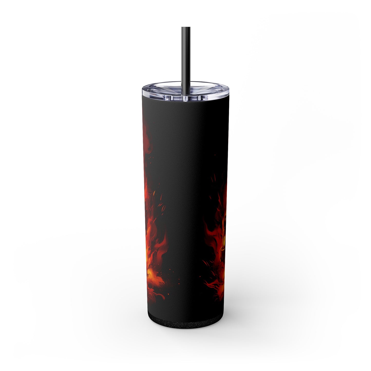 Flaming Fire Truck Tumbler