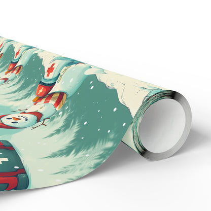 SAR Snowman Wrapping Paper