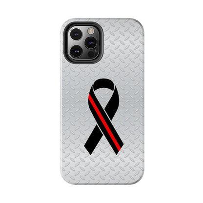 Red Line Ribbon Tough Phone Cases