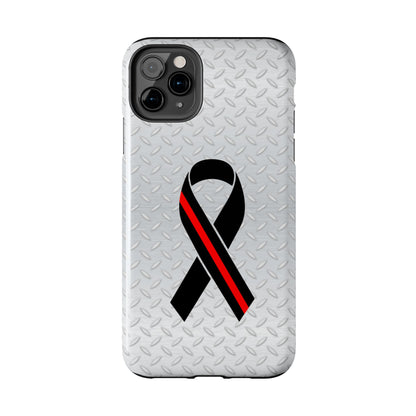 Red Line Ribbon Tough Phone Cases