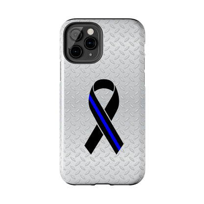 Blue Line Ribbon Tough Phone Cases