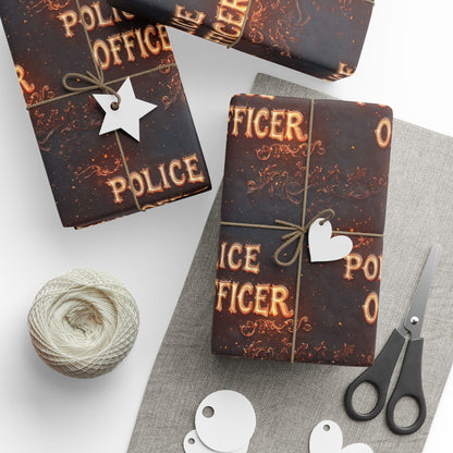 Police Officer Wrapping Paper