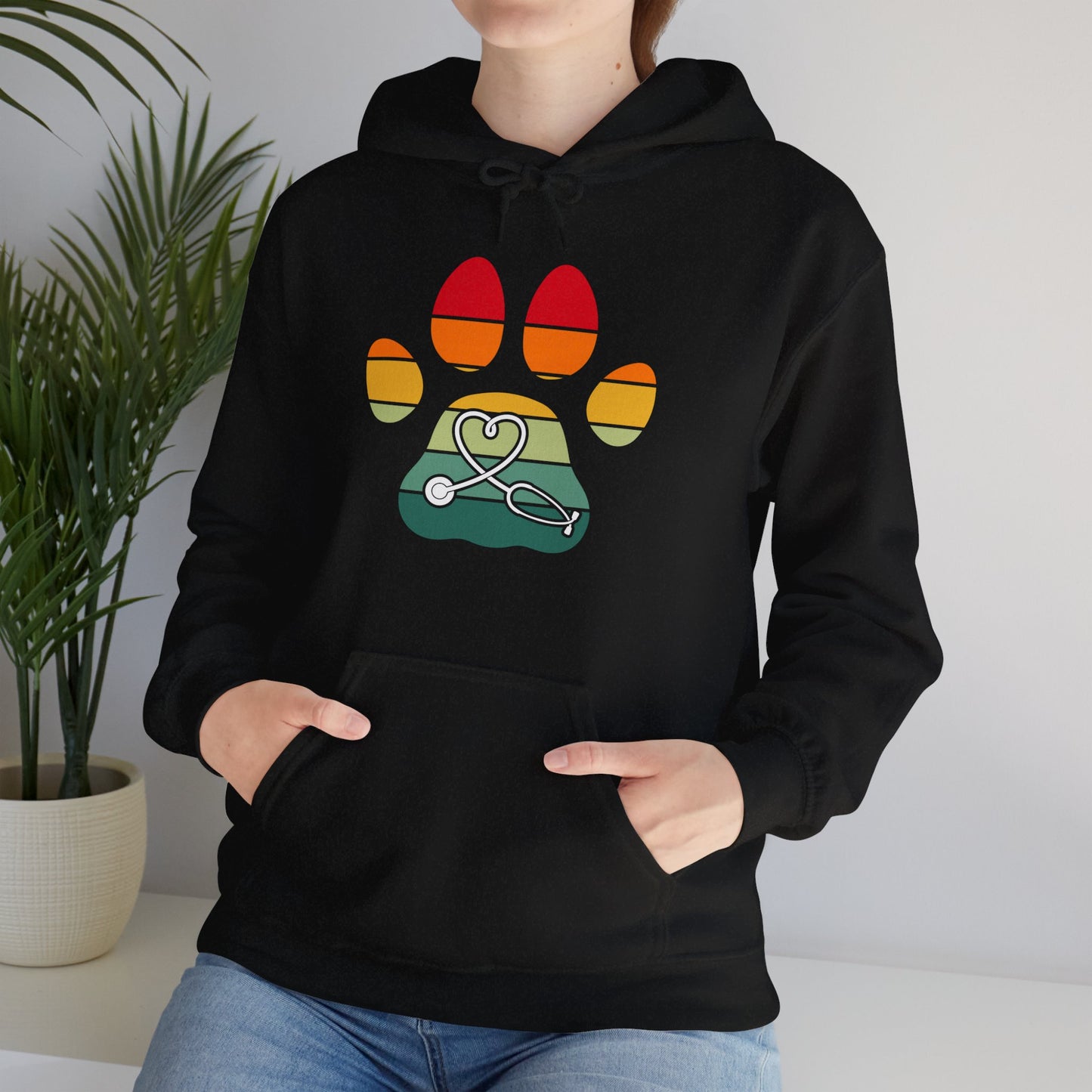 Retro Vintage Vet Tech Hoodie