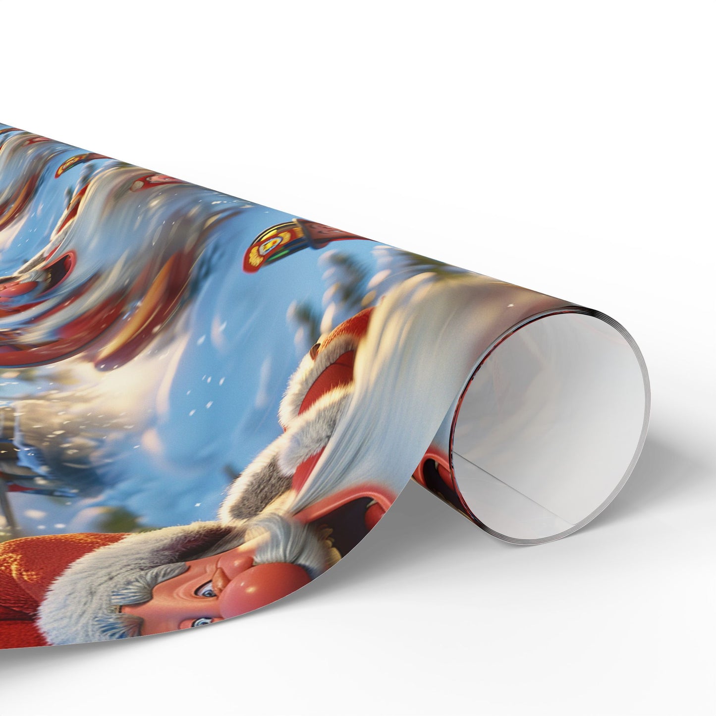 Tobogganing Wrapping Paper