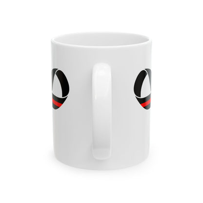 Red Line Ribbon Mug