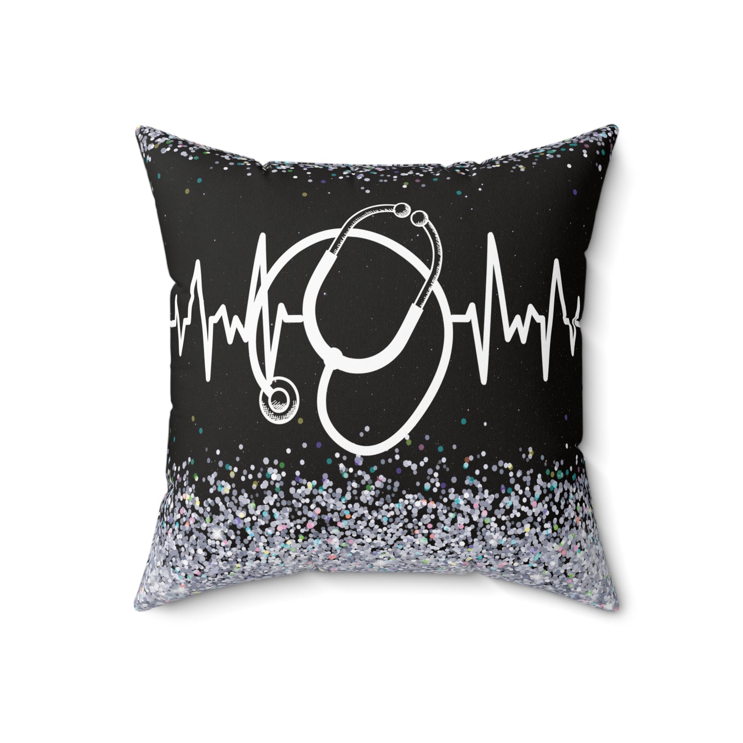 Stethoscope Black Pillow