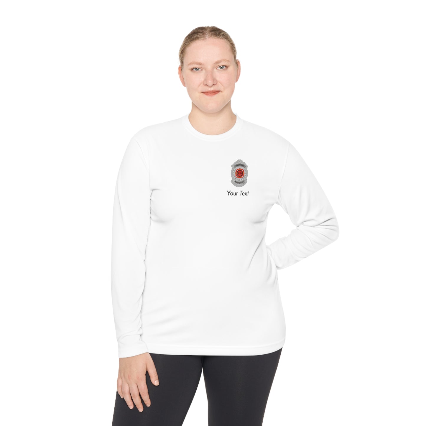 Volunteer Firefighter Badge Long Sleeve Tee