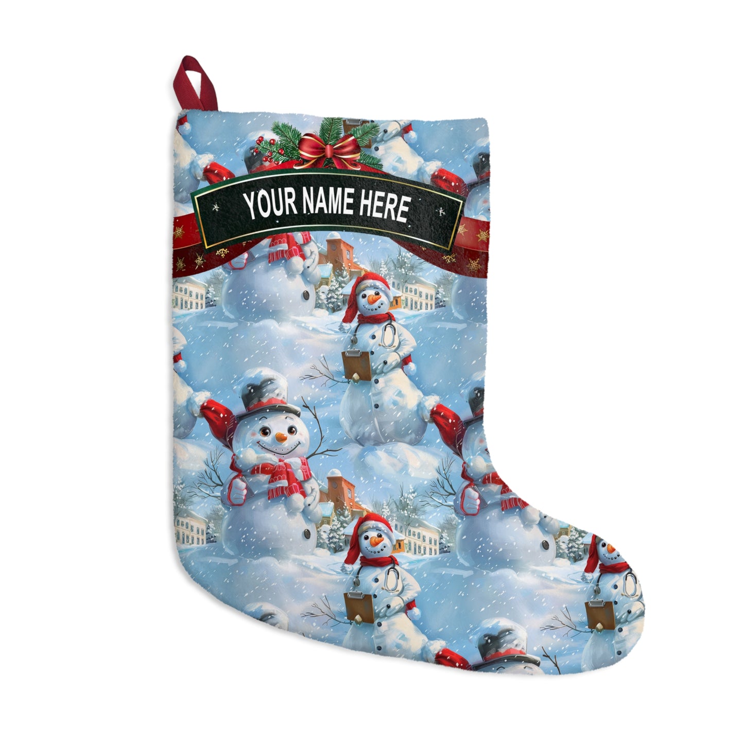 Dr. Snowman Stocking