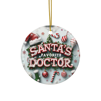 Santa's Favorite Doctor Ornament