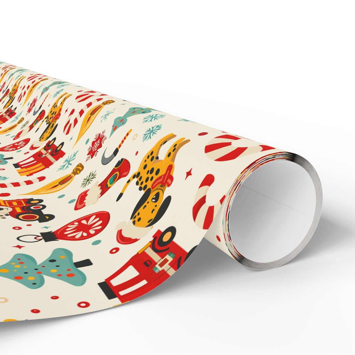 Dalmatians & Engines Wrapping Paper