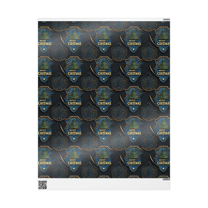 Merry Christmas Shield Wrapping Paper