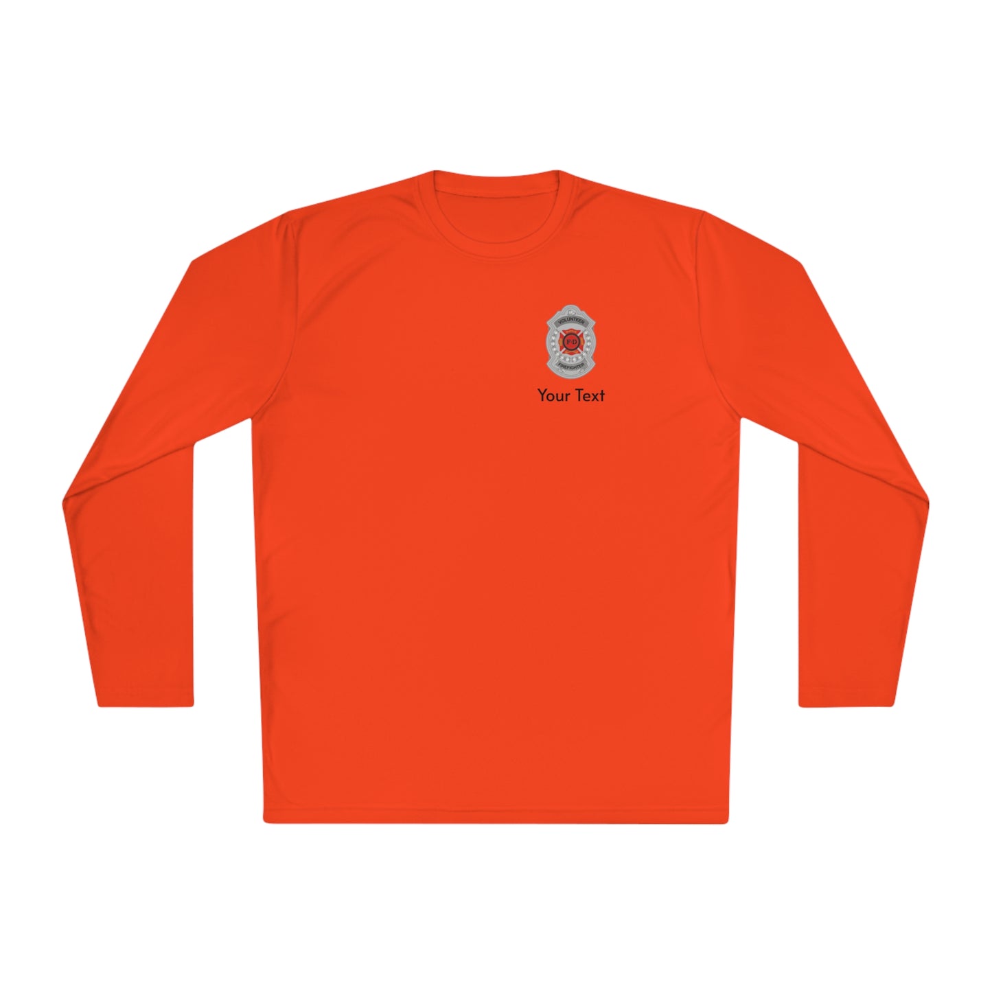 Volunteer Firefighter Badge Long Sleeve Tee