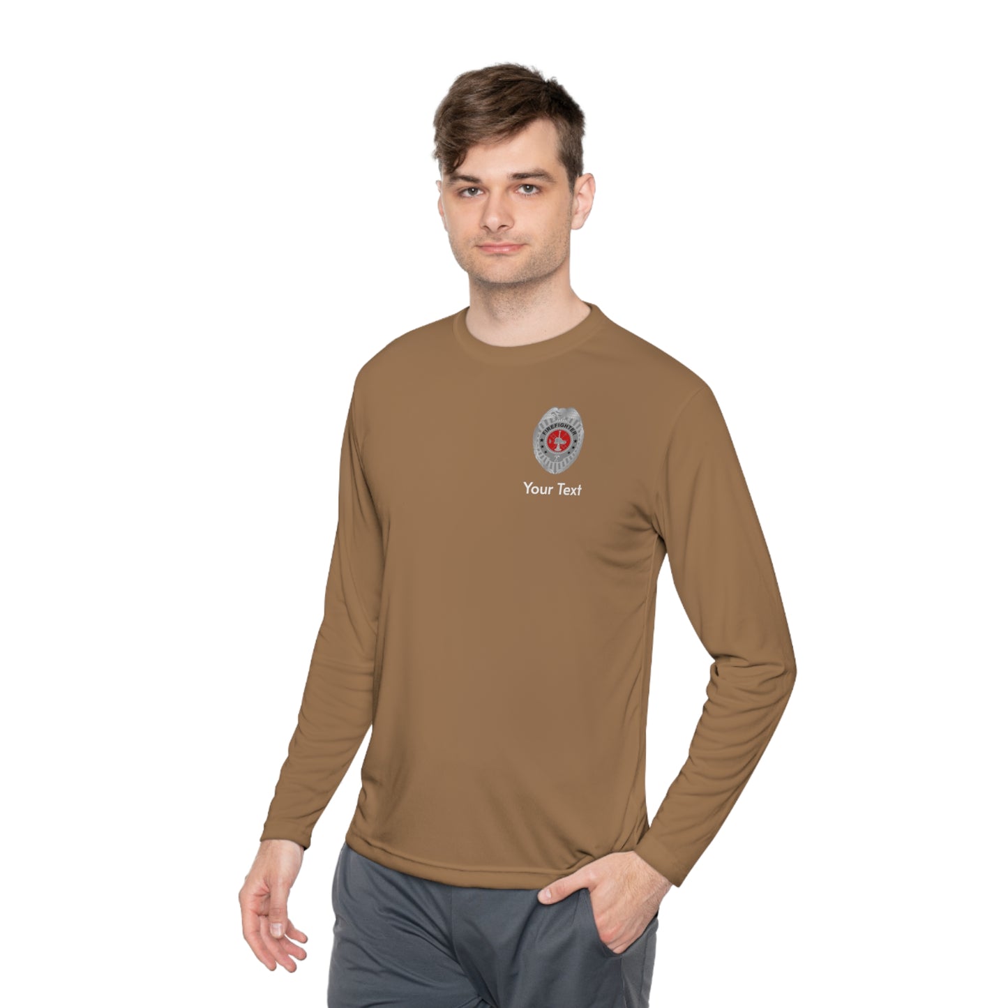 Firefighter Badge Long Sleeve Tee