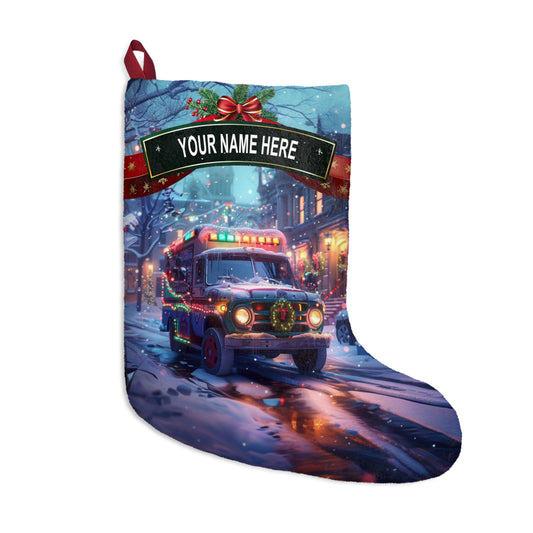 Christmas Ambulance Stocking