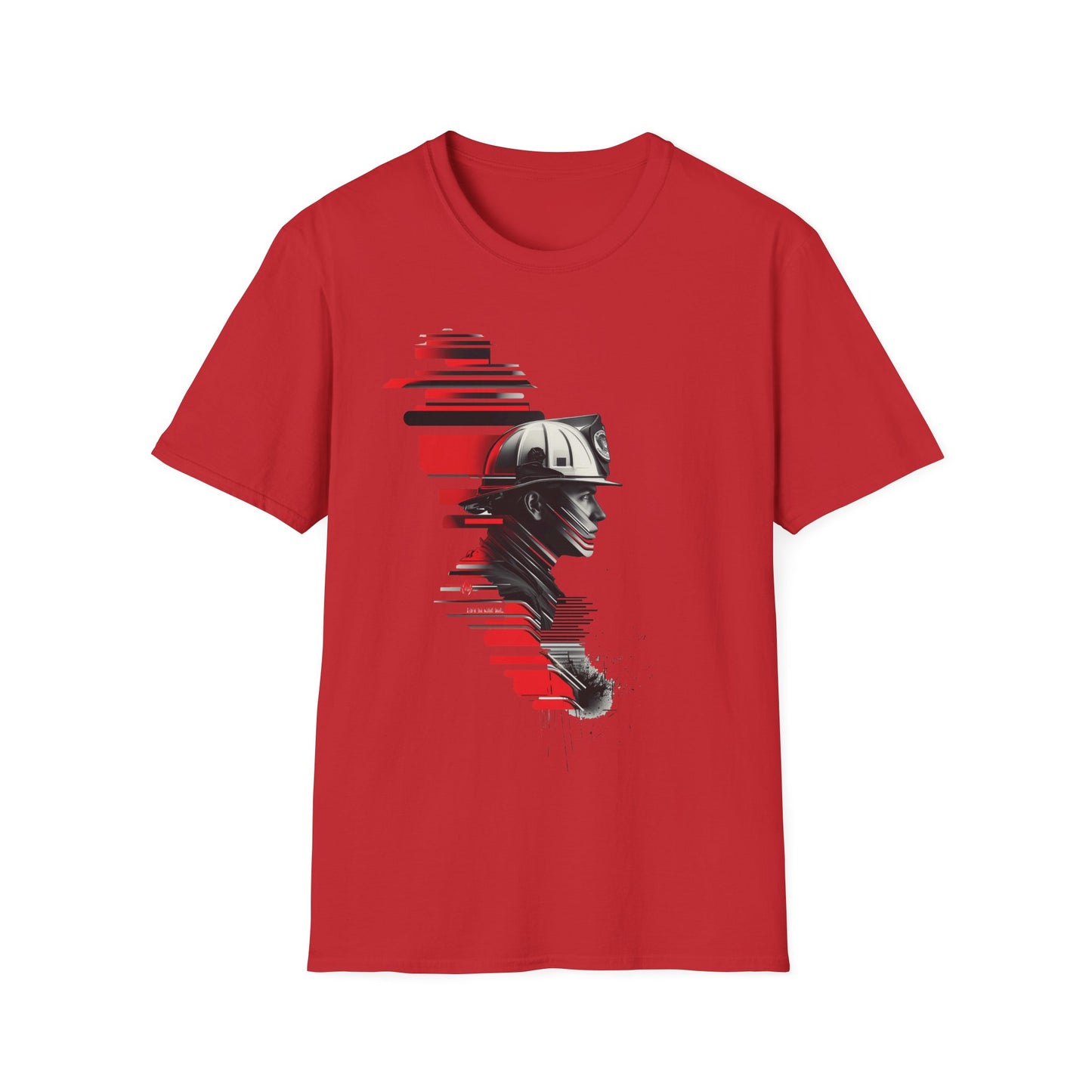 Firefighter Face Redline T-Shirt