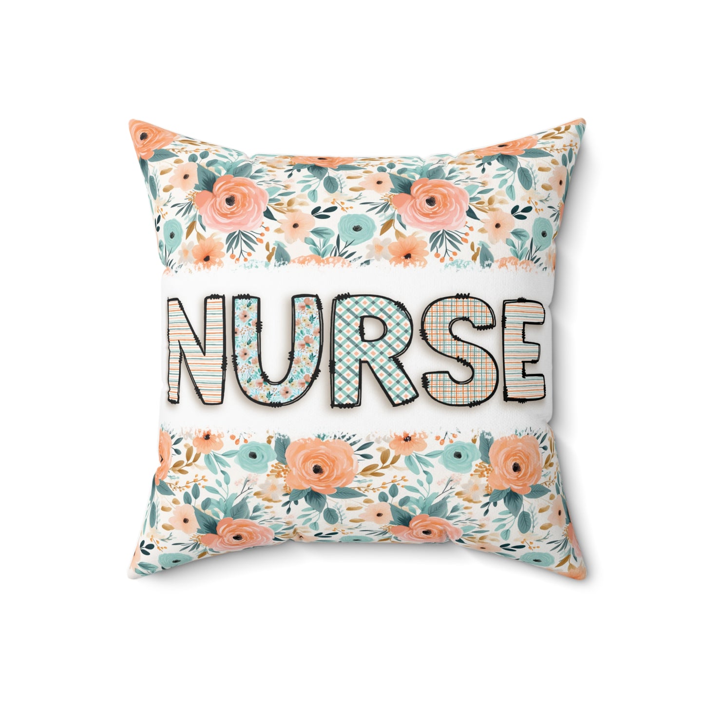 Nurse Floral Pillow